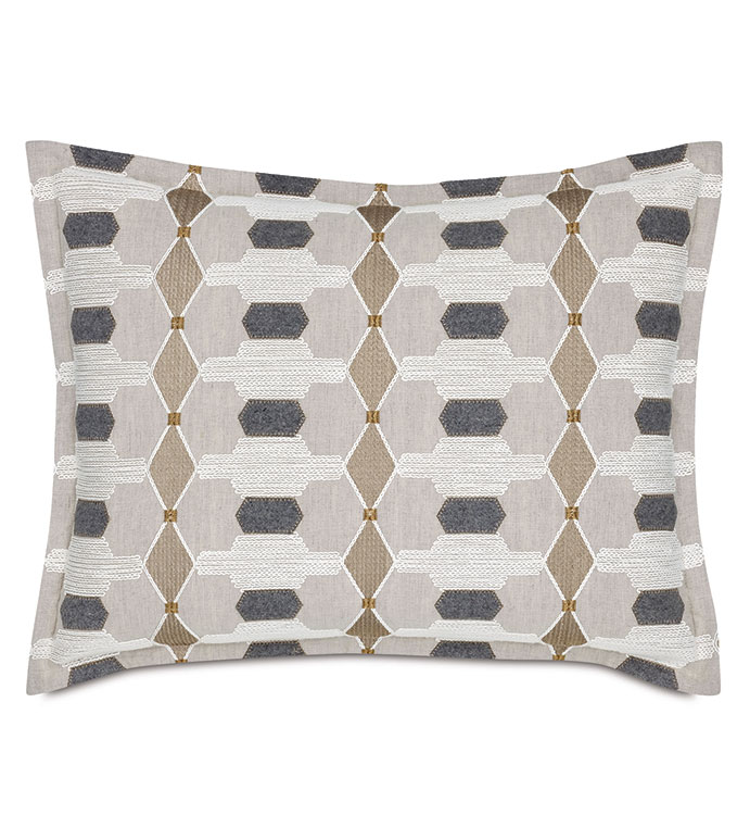 LEVI EMBROIDERED STANDARD SHAM