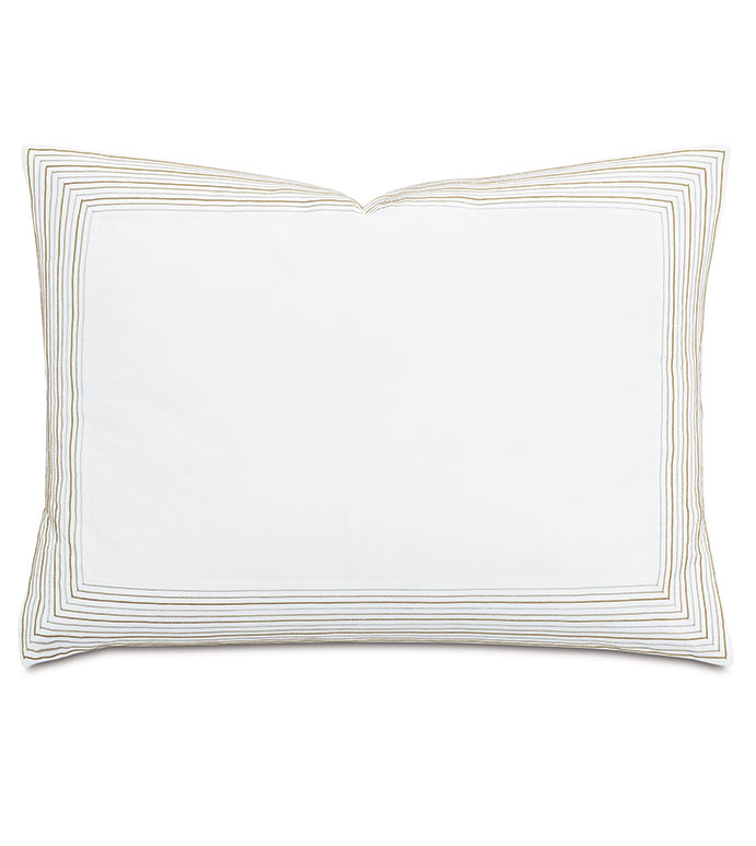 Ember Satin Stitch Standard Sham