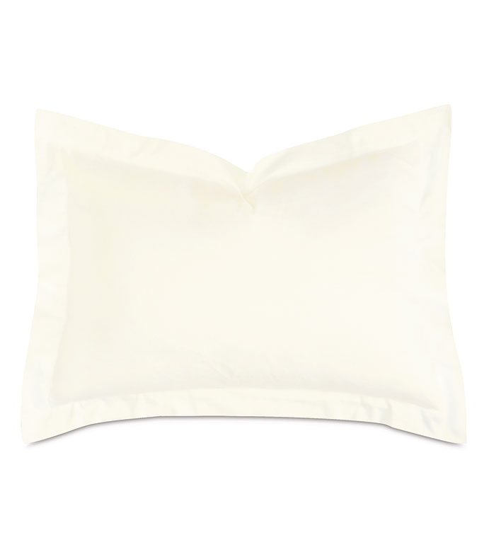 Fresco Sateen Standard Sham in Ivory