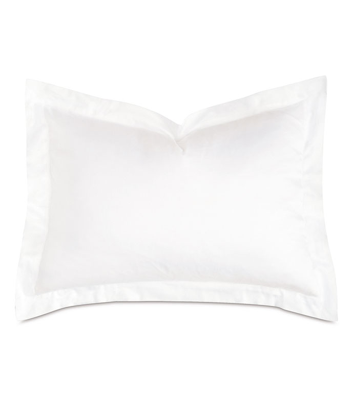 Fresco Sateen Standard Sham in White