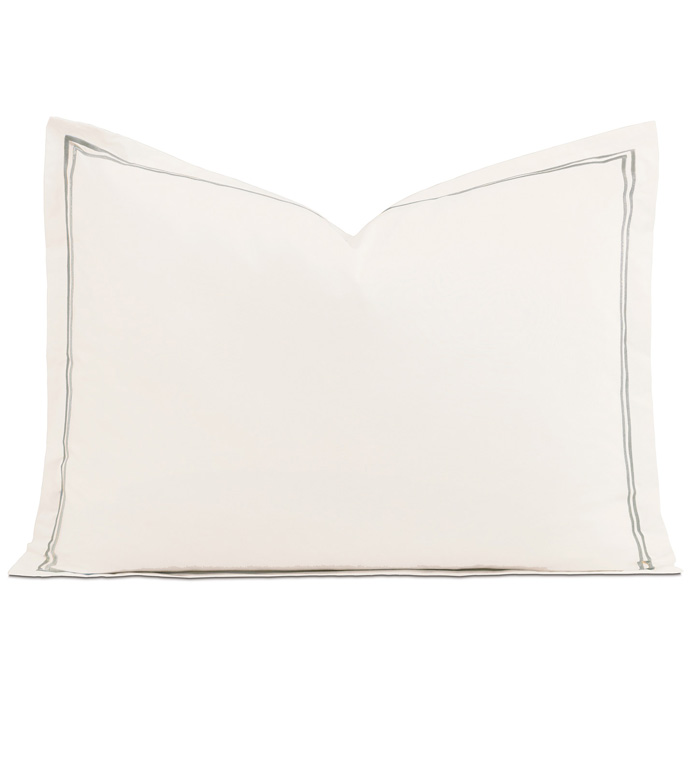 Enzo Ivory/Dove Standard Sham