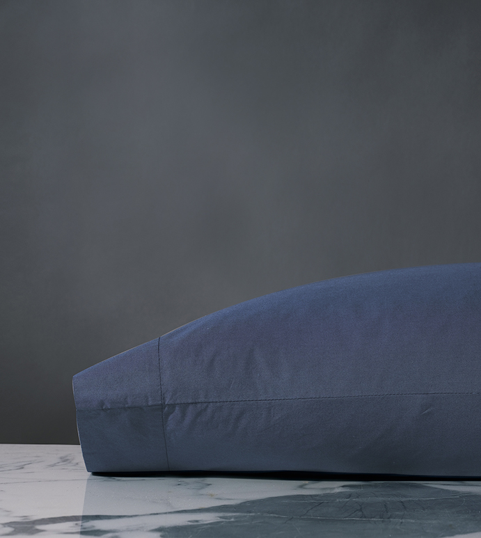 Palma Percale Pillowcase in Azure