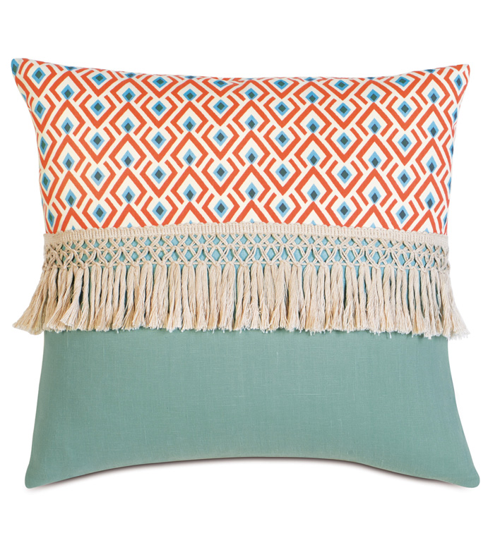 Lobel Reef/Breeze Aqua With Fringe