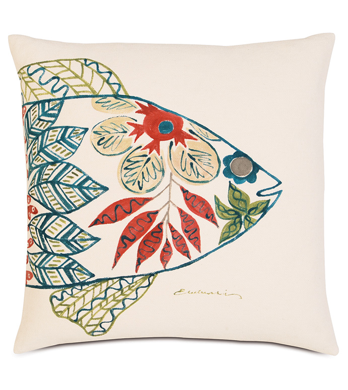 Hand-Painted Fish Head