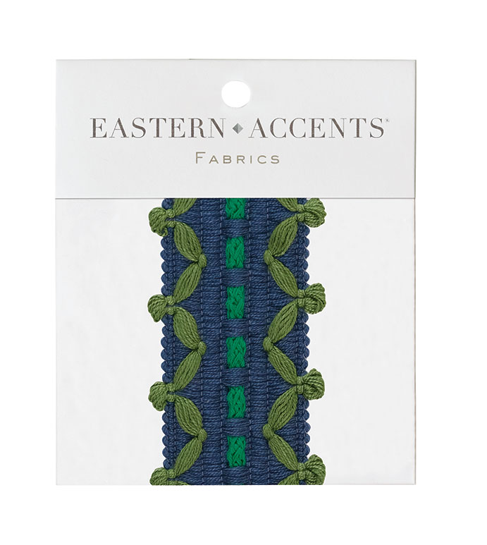 ERDEM CYAN BORDER SAMPLE