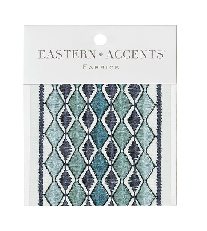 IVY TURQUOISE BORDER SAMPLE