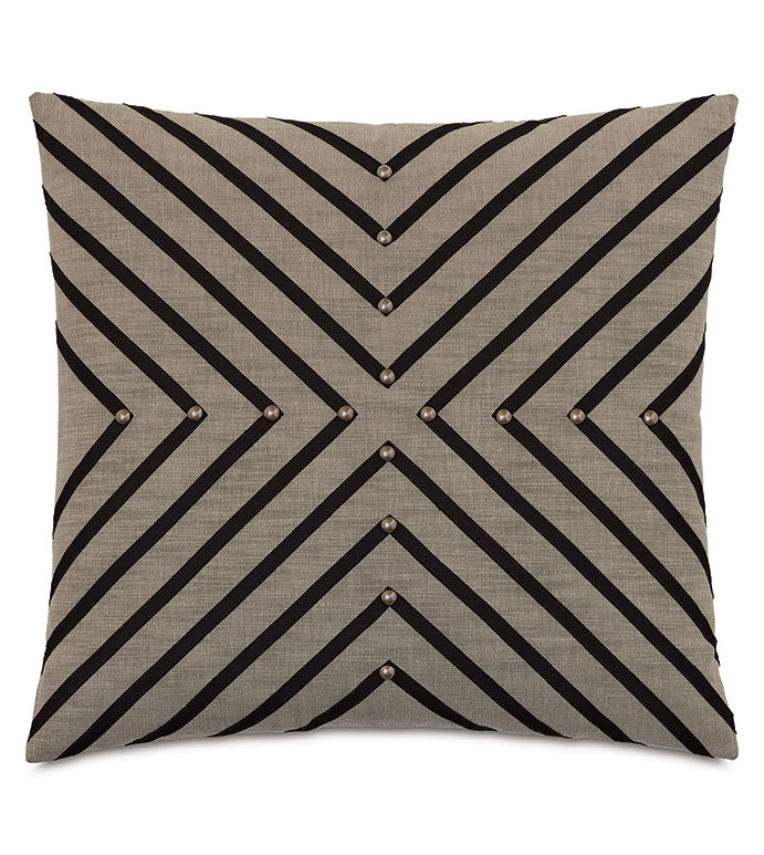 Talena Nailheads Decorative Pillow