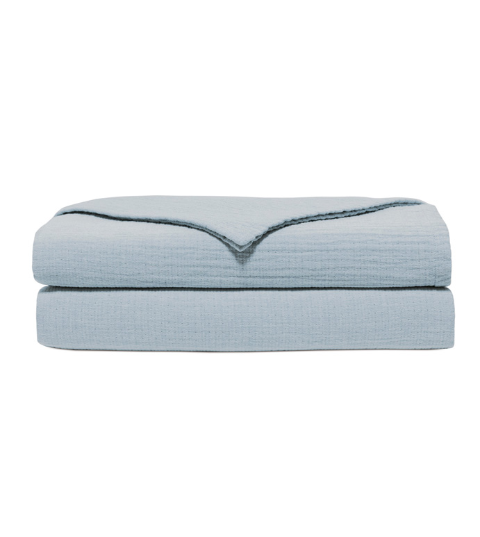 Cisero Matelasse Coverlet In Blue