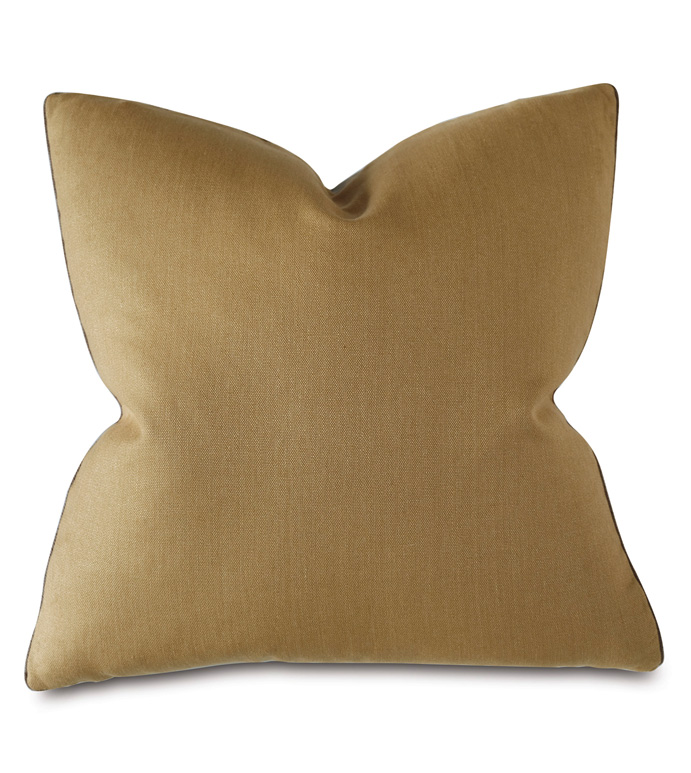 Castle Linen Decorative Pillow In Gold