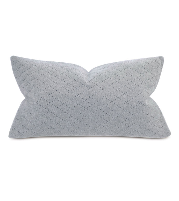 Brera Diagonal Tailor Tacks Decorative Pillow In Gray