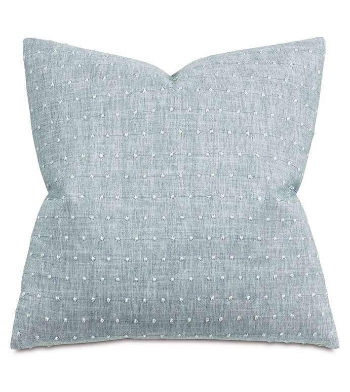 Clearview Dotted Decorative Pillow in Aqua