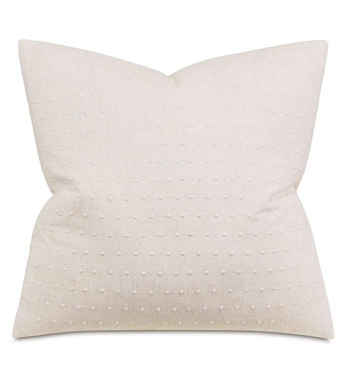 Clearview Dotted Decorative Pillow in Cream