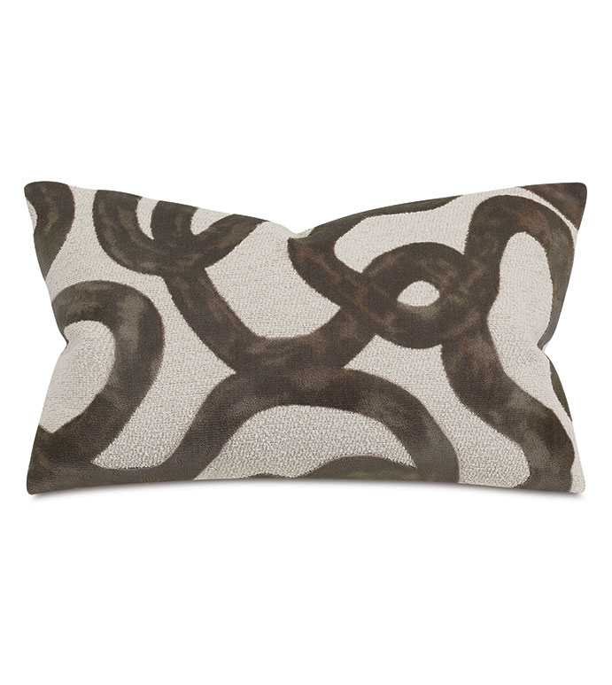 Doodle Scroll Decorative Pillow