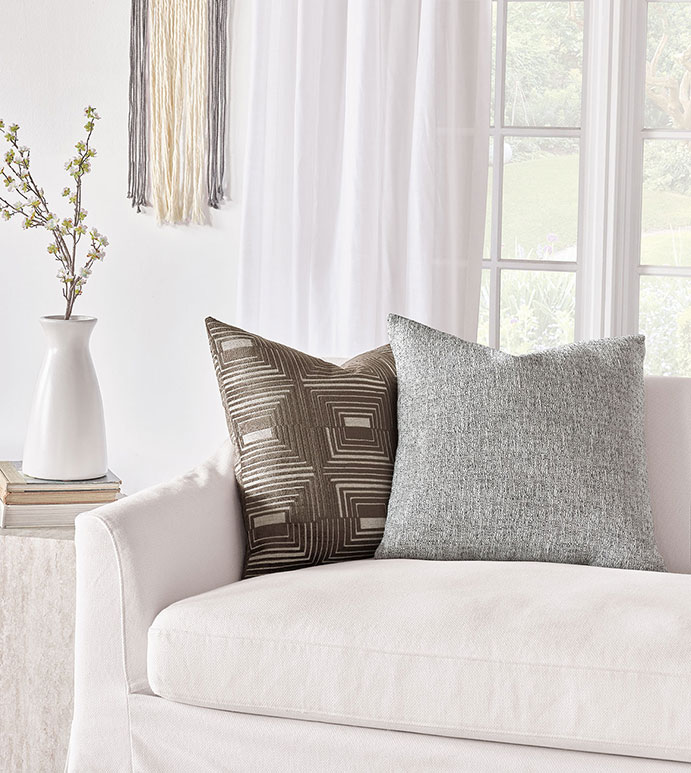 Facade Art Deco Decorative Pillow | Eastern Accents