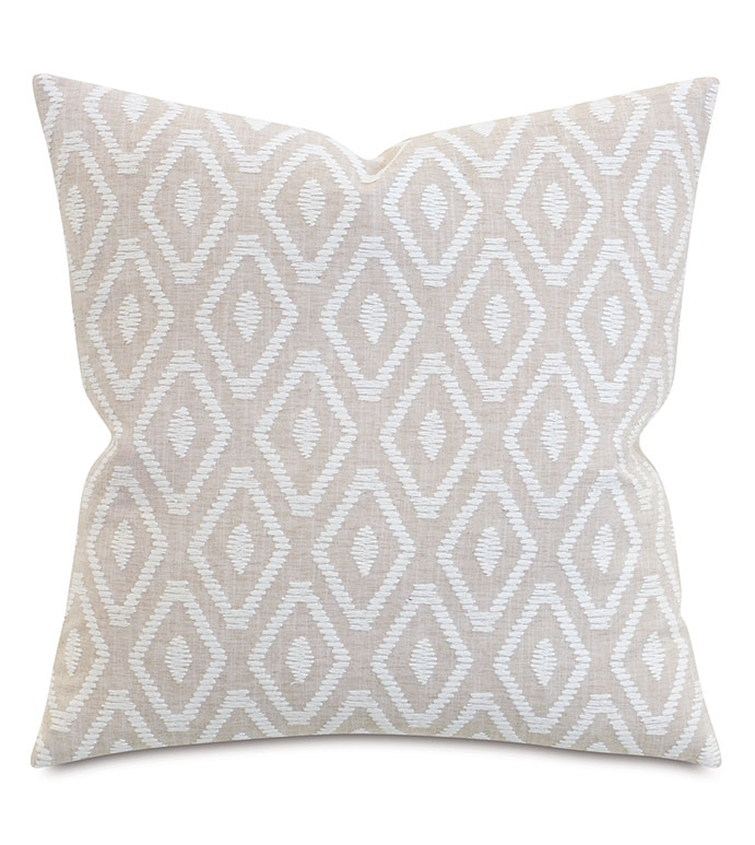 TUTHILL EMBROIDERED DECORATIVE PILLOW