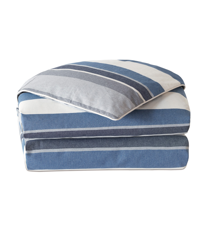 Wainscott Denim Striped Duvet Cover