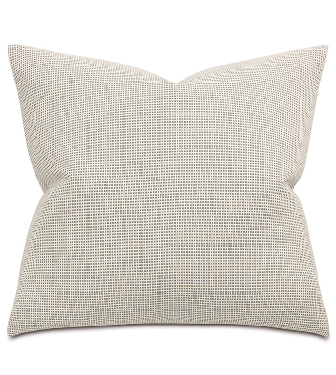 Xander Geometric Euro Sham in Quarry