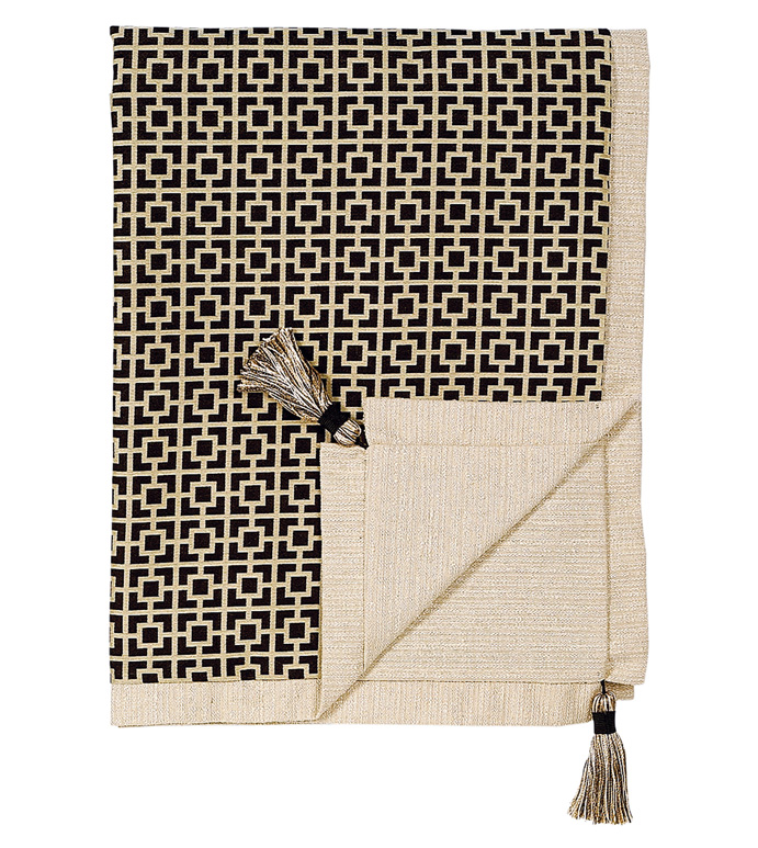 Shoji Black Throw