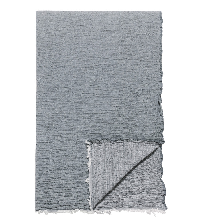 Delaveen Cotton Throw In Gray