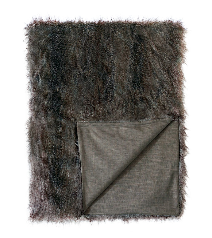 Indochine Faux Fur Throw