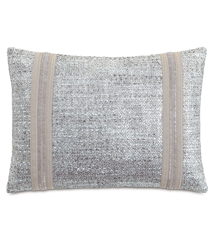 TILDA BEADED TRIM DECORATIVE PILLOW