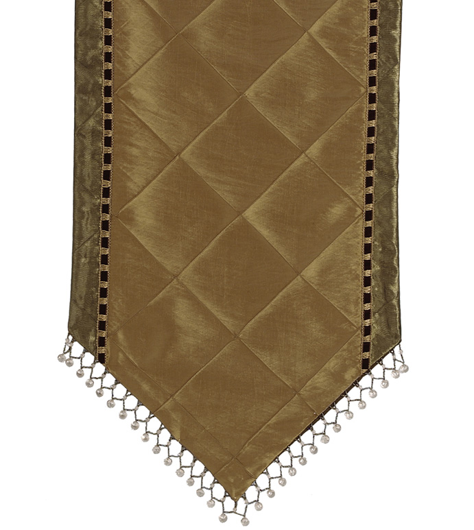 Chester Khaki Table Runner