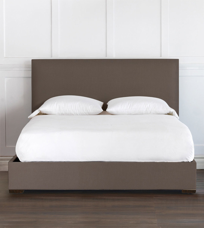 MALLEO UPHOLSTERED PLATFORM BED IN CROSBY CHARCOAL