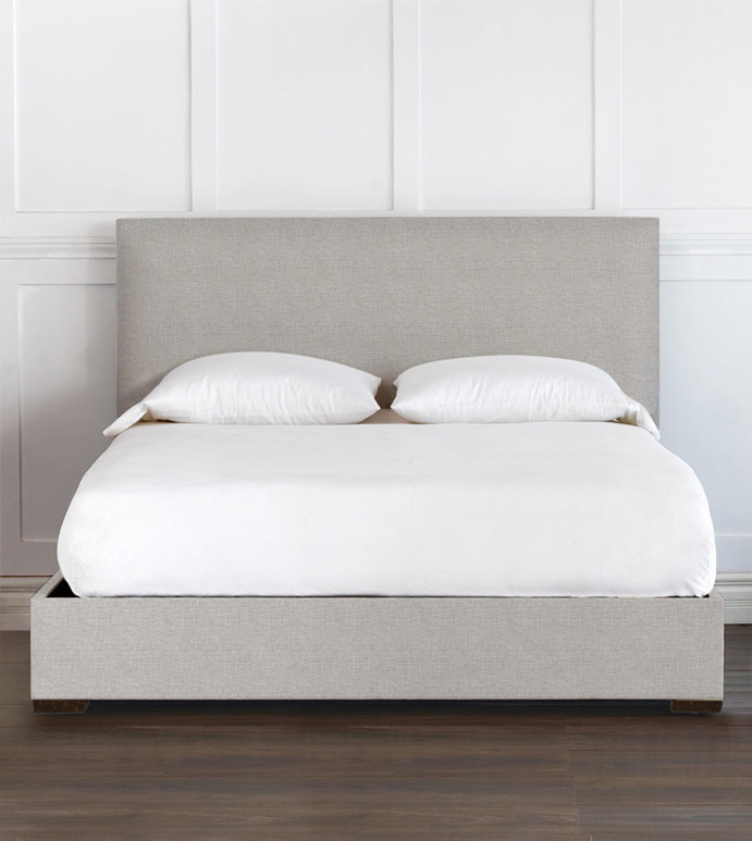 MALLEO UPHOLSTERED PLATFORM BED IN DRAPER SLATE