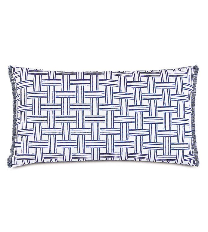 Vizcaya Faux Basketweave Decorative Pillow