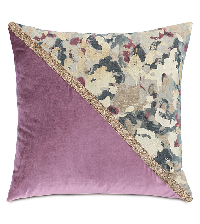 Valentina Color Block Decorative Pillow (Left)