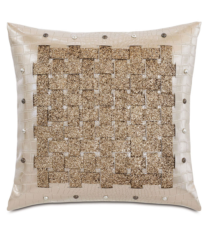 Valentina Basketweave Decorative Pillow