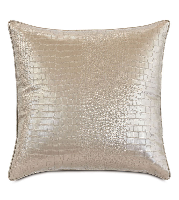 Valentina Faux Snakeskin Decorative Pillow