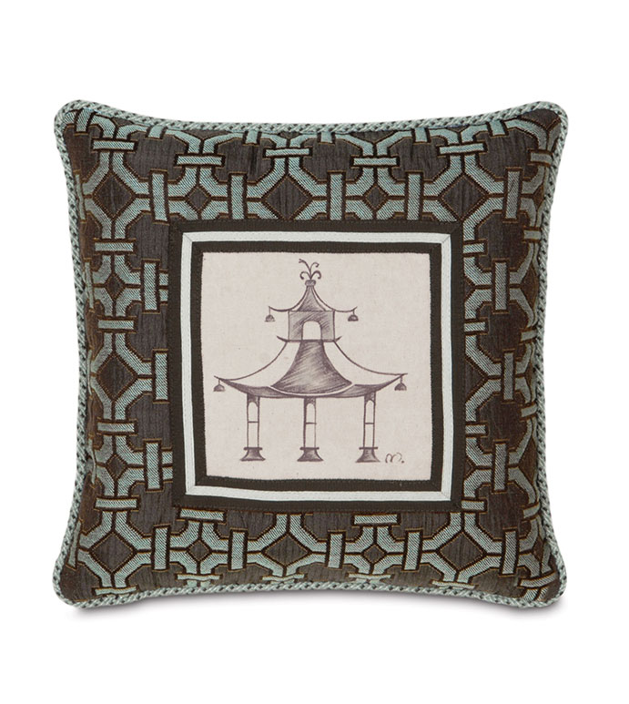 Hand-Painted Pagoda With Cord