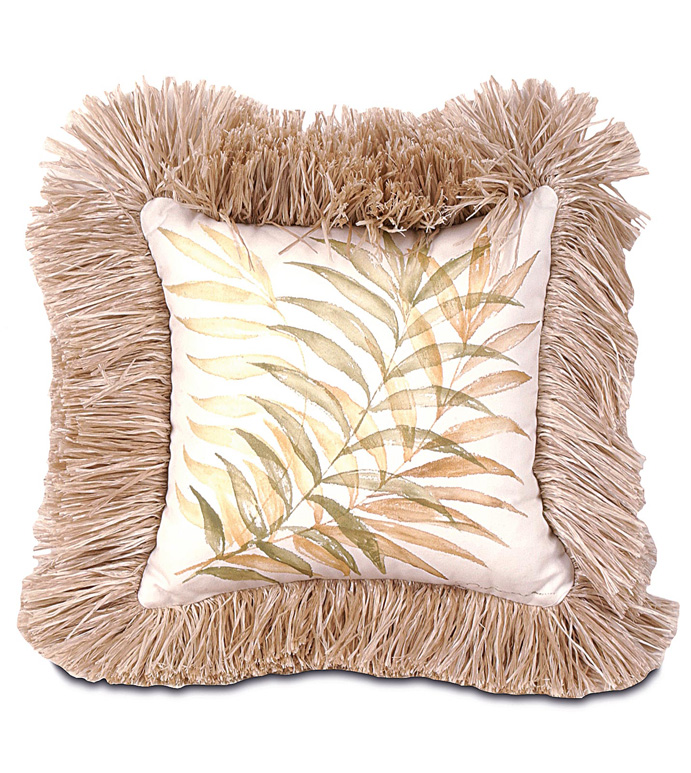 Hand-Painted Verde W Fringe