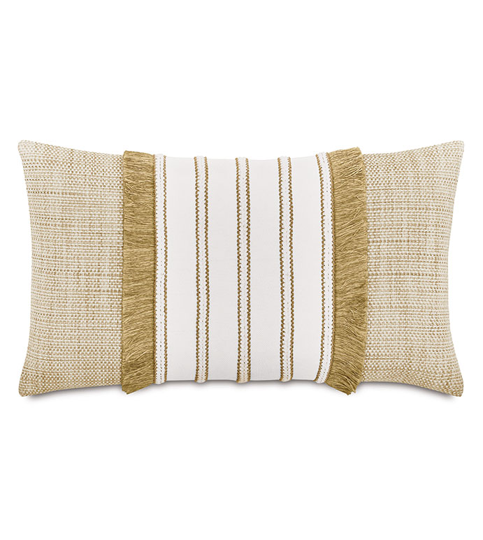 WREN TRIM APPLIQUE DECORATIVE PILLOW