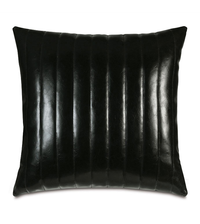 Zelda Faux Leather Decorative Pillow