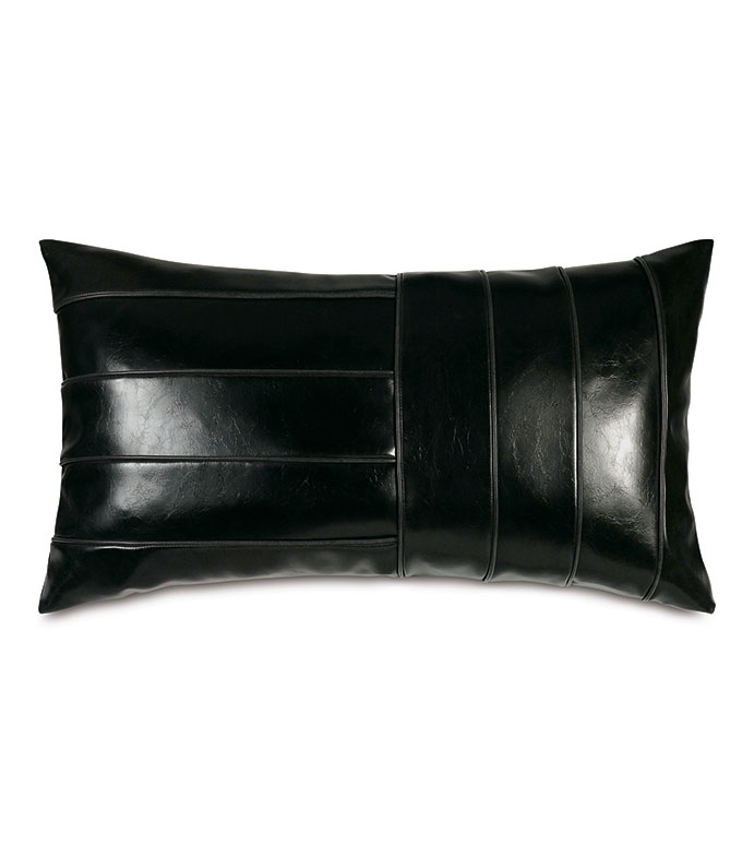 Zelda Faux Leather Decorative Pillow