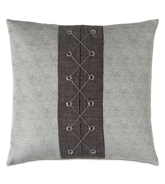 Zephyr Woven Trim Decorative Pillow