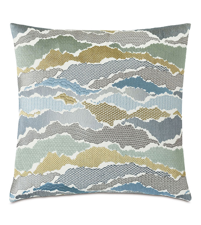 Zephyr Embroidered Decorative Pillow