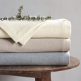 Brera Flannel Blanket In Ivory