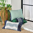 BOCA RATON EMBROIDERED DECORATIVE PILLOW