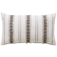 Naomi Border Accent Pillow In White