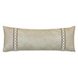 EVELINA FAUX LEATHER DECORATIVE PILLOW