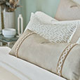 EVELINA FAUX LEATHER DECORATIVE PILLOW
