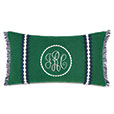 BOCA RATON MONOGRAM DECORATIVE PILLOW