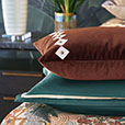 GUSTAV LEATHER DIAMOND CUT DECORATIVE PILLOW