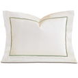 Linea Velvet Ribbon Boudoir In Ivory & Aloe