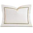 Linea Velvet Ribbon Boudoir In Ivory & Oliva