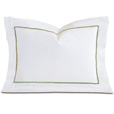 Linea Velvet Ribbon Boudoir In White & Aloe