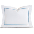 Linea Velvet Ribbon Boudoir In White & Azure